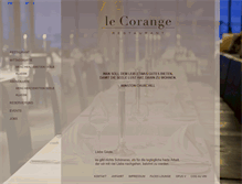 Tablet Screenshot of corange-restaurant.de